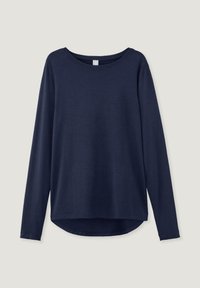 hessnatur LANGARM SCHLAF REGULAR PURE FLOW - Pyjama top - dunkelblau
