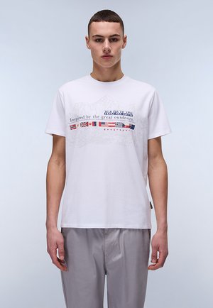 TURIN - Print T-shirt - bright white