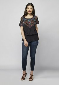 Koroshi BLUSA MANGA CORTA - Top - black