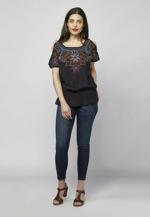 Koroshi BLUSA MANGA CORTA - Top - black