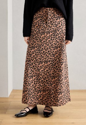 SKIRT - Jeansskjørt - brown/black