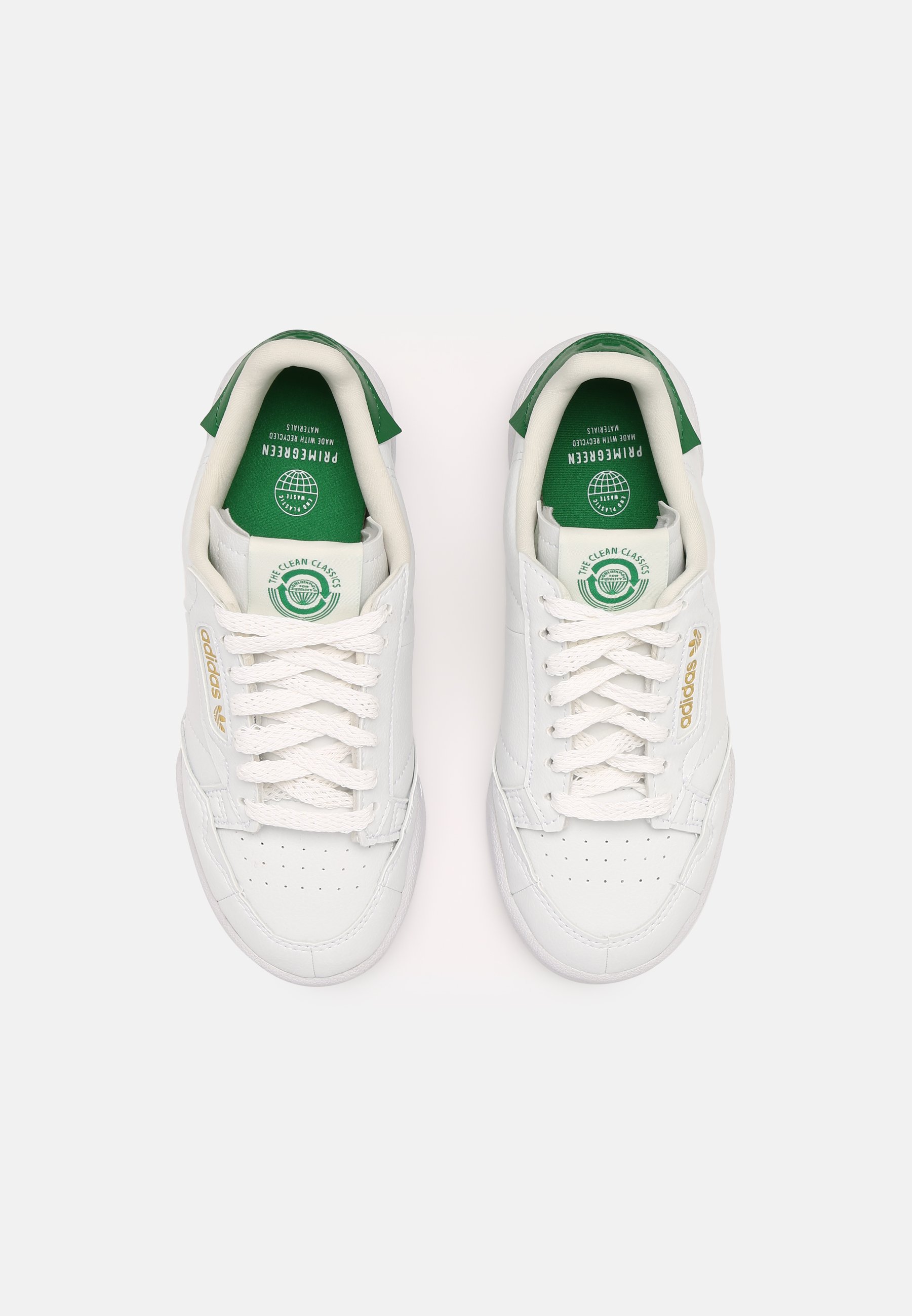 adidas Originals CONTINENTAL 80 UNISEX - Sneakers laag - white/off  white/green/wit - Zalando.nl