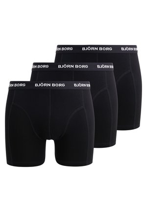 SHORTS SOLIDS 3 PACK - Underkläder - black