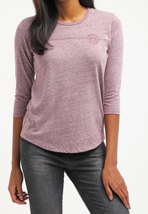 T-shirt à manches longues - mottled bordeaux