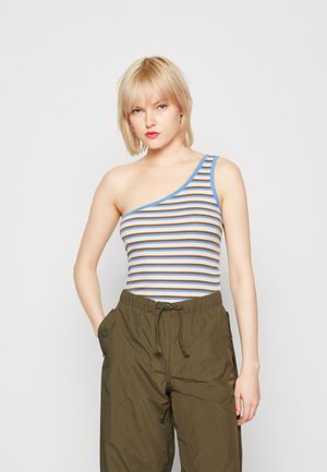 Cotton On JAMIE ONE SHOULDER CAMI - Tops - josie light lime corn flower blue