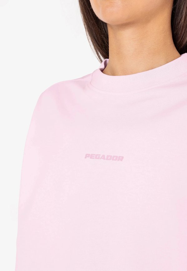 ARENDAL LOGO HEAVY OVERSIZED TEE - Print T-shirt - washed bubble gum2