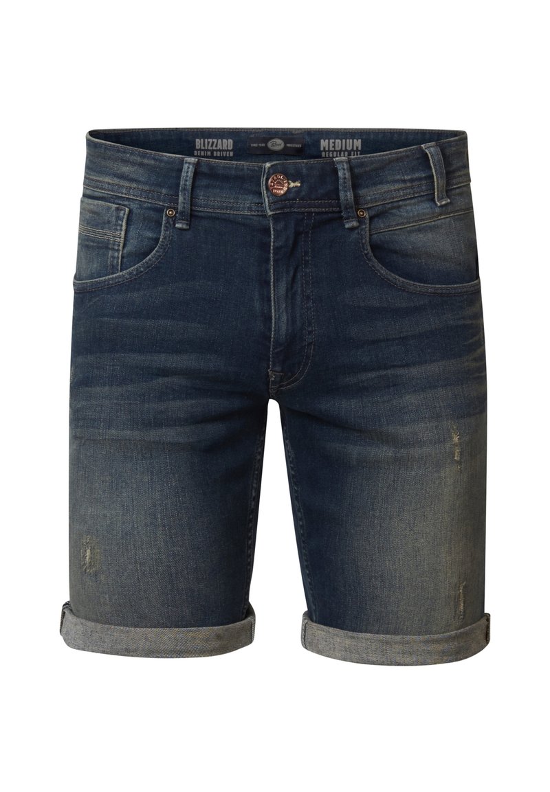 Petrol Industries Shorts vaqueros - deep blue sea