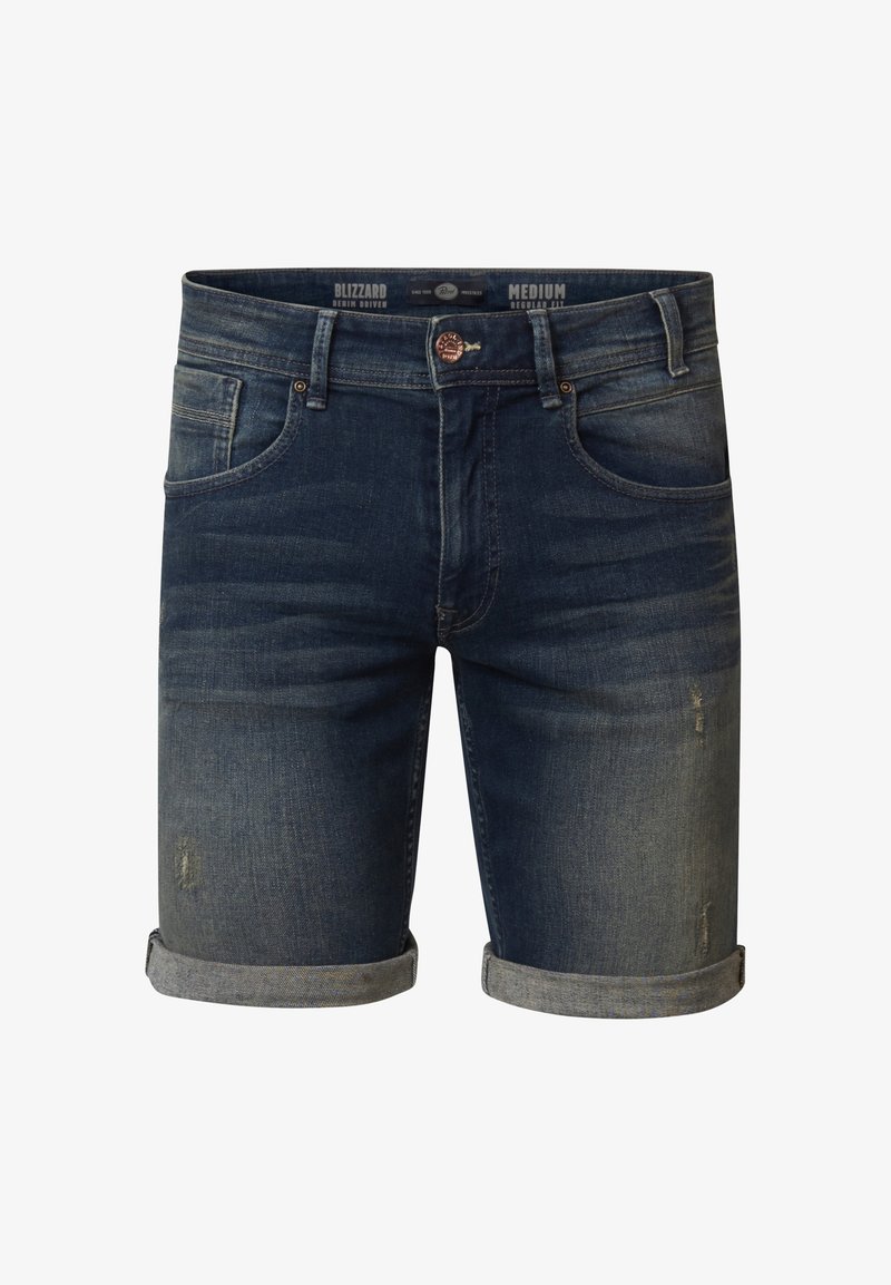Petrol Industries Shorts vaqueros - deep blue sea