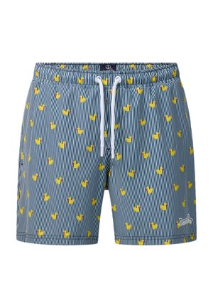 Blount & Pool, BEACH STRETCH SHORTS - Badeshorts - navy stripe duck