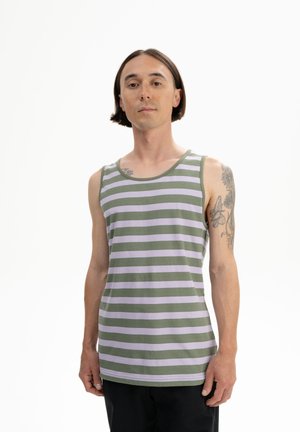 TANK CHETAN - Top - thymian krokus gestreift