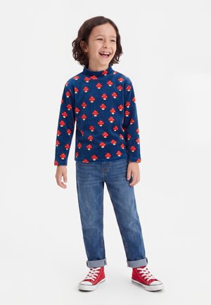TINYCOTTONS TINY MUSHROOMS MOCKNECK - Sweatshirt - light navy