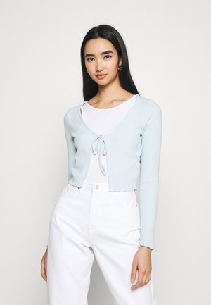 VIVVY TIE FRONT - Kardigan - daisy blue