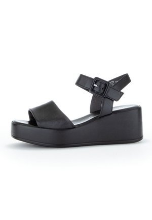 Gabor Keilsandalette - black