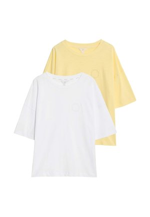 2PACK COOL COMFORT EMBROIDERED - Maglia del pigiama - yellow mix