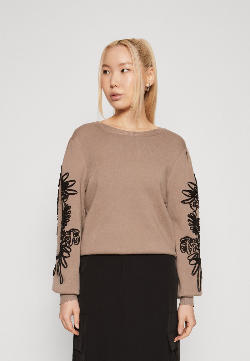Object OBJJOANA - Pullover - fossil/black