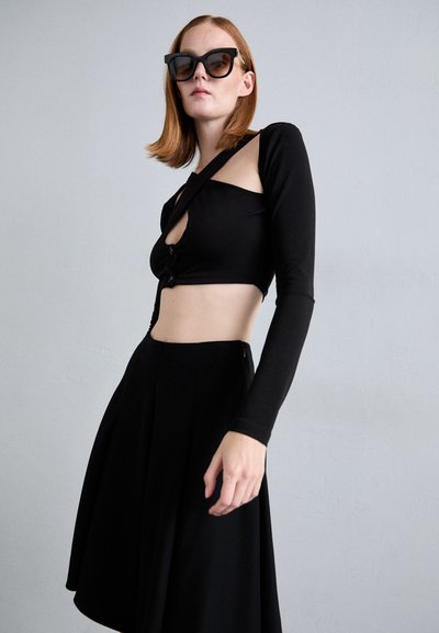 Emporio Armani GONNA - A-linjainen hame - black