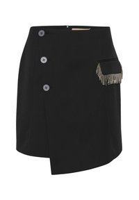 Culture CUVILLE ANIE  - Átlapolós szoknya - black