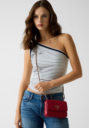 Guess, GIULLY II MINI 2 COMP CVRT FLP - Torba preko tijela - dunkelrot