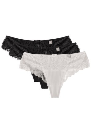 DIAMOND  3 PACK - Trusser - black black white