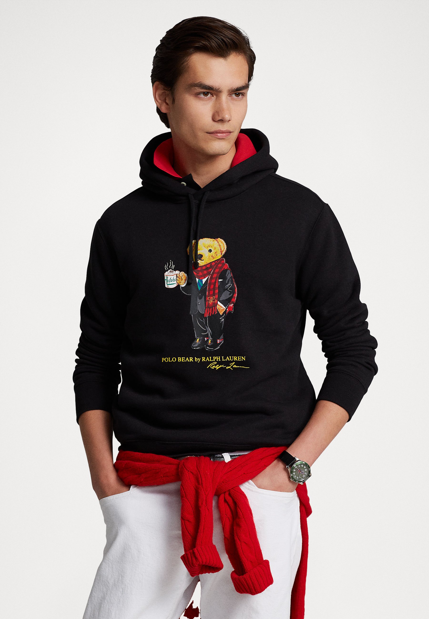 Polo Ralph Lauren LUNAR NEW YEAR POLO BEAR HOODIE - Sweatshirt - black -  Zalando.ie