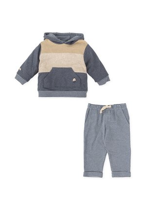 CONJUNTO 2 PZAS - Jersey con capucha - azul marino