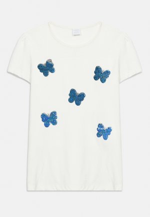 Lindex, SEQUINS - Triko s potiskem - light dusty white