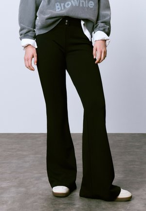 CAMPANA CINTURA ANCHA - Pantalones - black