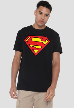 Cotton Soul, SUPERMAN/CLASSIC LOGO - T-Shirt print - black
