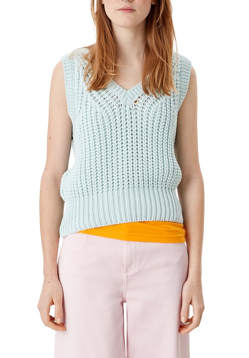 Damen Strickjacken | QS by s.Oliver Strickpullover aqua/hellblau - LU86684 Damen Strickjacken | QS by s.Oliver Strickpullover aqua/hellblau - LU86684
