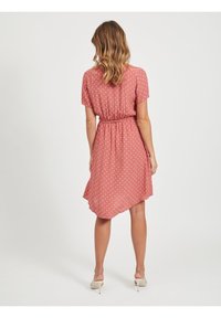 VILA Denní šaty - dark red