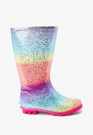 Bottes en caoutchouc - pastel rainbow glitter