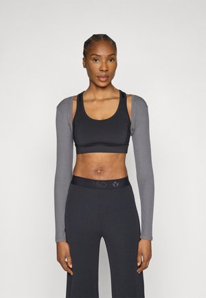 Pikkade varrukatega topp - dark grey