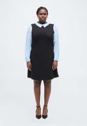 CARREE O NECK DRESS - Dnevna obleka - black/blue