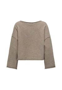 JDY JDYRUE LIFE L/S BOAT NECK PULL  NOOS - Pullover - taupe