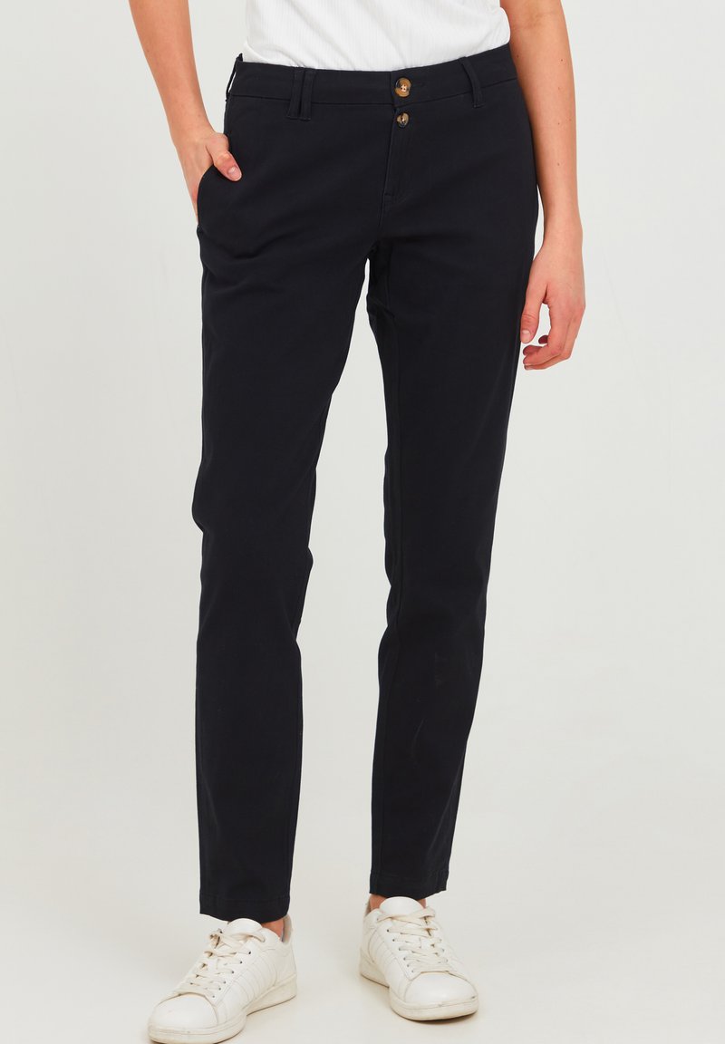 Oxmo OXPILAR CASUAL FIT - Chino kalhoty - black