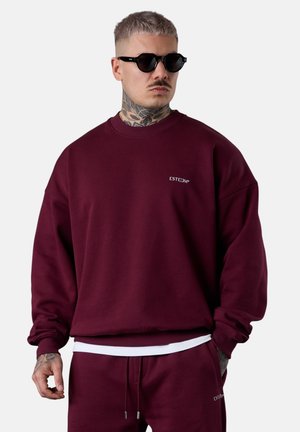 DISCREET OVERSIZED - Sweatshirt - cabernet