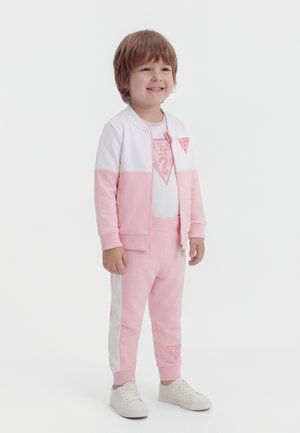 Guess BABY ACTIVE ZIP UNISEX SET - Babygaver - candy pink