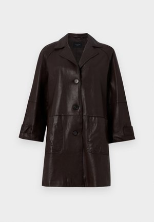 WEEKEND MaxMara PETRA - Leather jacket - chocolate