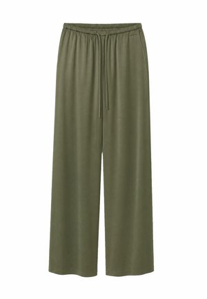 OH APRIL, VERDE SATIN PANTS - Stoffhose - olive
