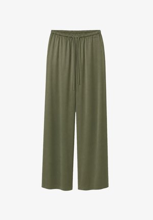 OH APRIL, VERDE SATIN PANTS - Pantalones - olive