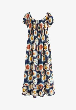 Next, BARDOT PUFF SLEEVE - REGULAR FIT - Denné šaty - blue