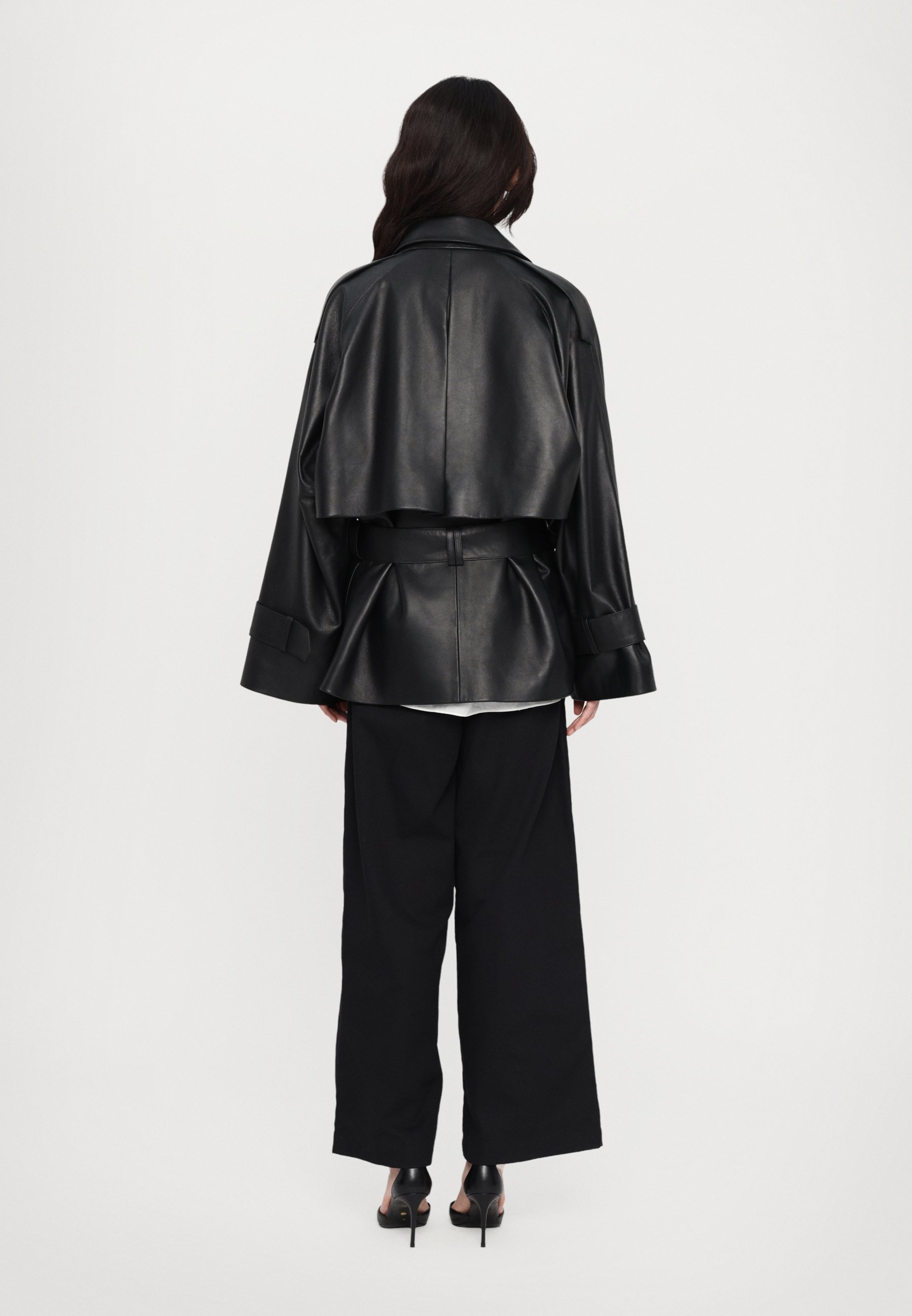 TOVE ZOYA - Leather jacket - black - Zalando.co.uk