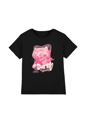 NETFLIX, KPOP DEMON HUNTERS DERPY AND SUSSIE PINK GRADIENT UNISEX - Print T-shirt - black