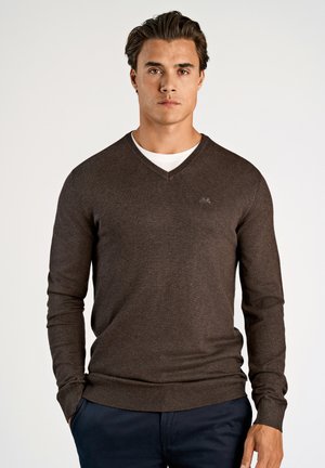 Trui - dk brown mel