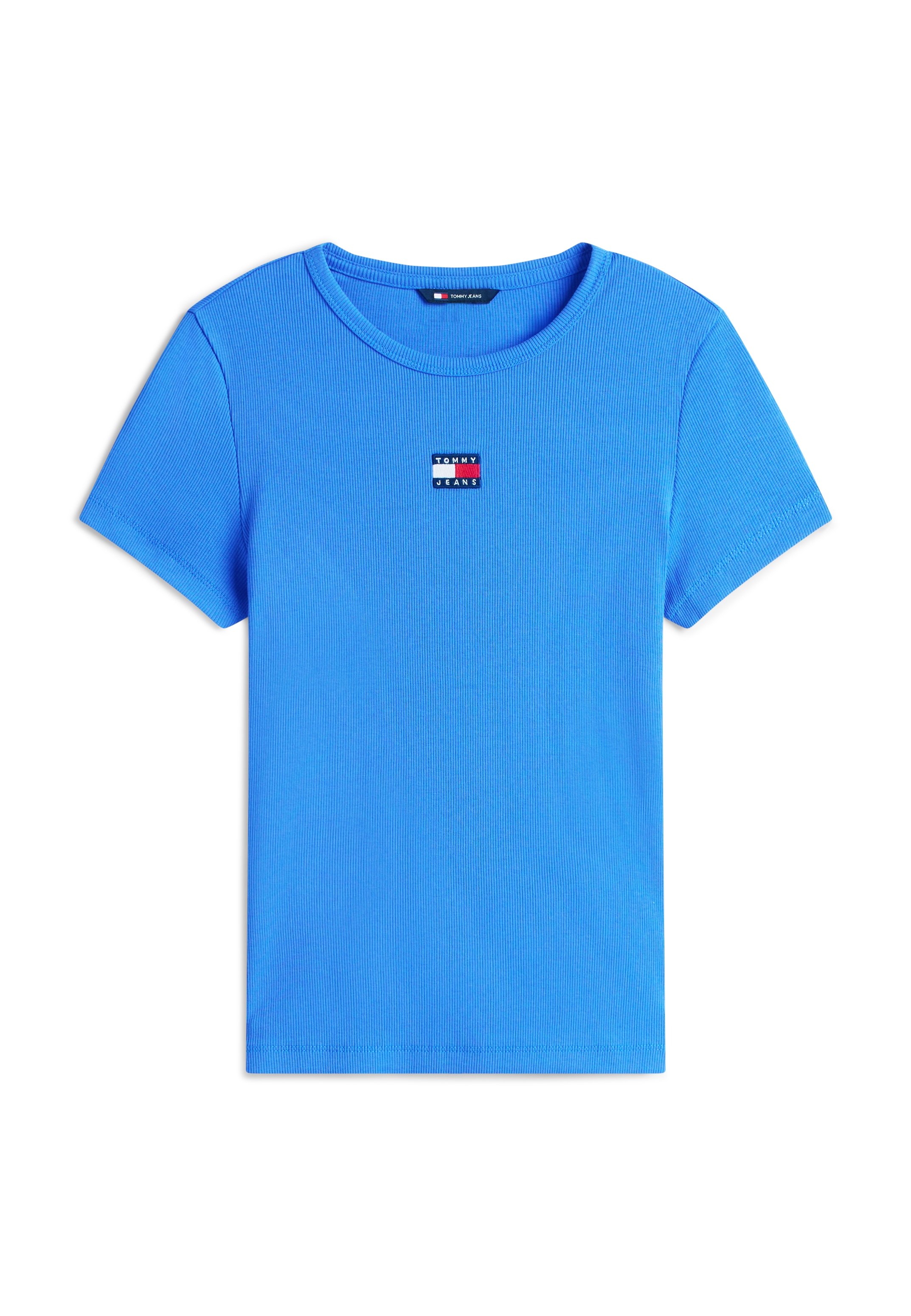 Tommy Jeans SLIM BADGE TEE - Jednoduché tričko - empire blue