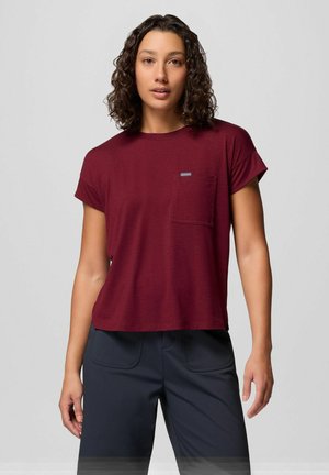 DANIELA FALLS - T-Shirt basic - red rich wine
