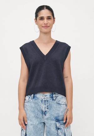 ONLCOCO LIFE V NECK VEST - Pullover - ombre blue melange