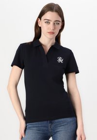 Tommy Hilfiger SLIM SCRIPT  - Polo - desert sky