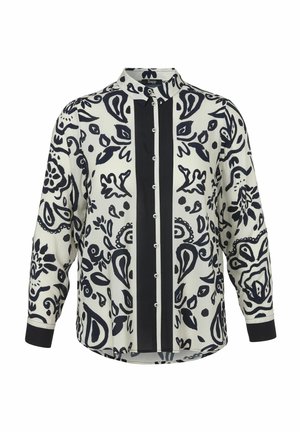 Button-down blouse - dunkelblau