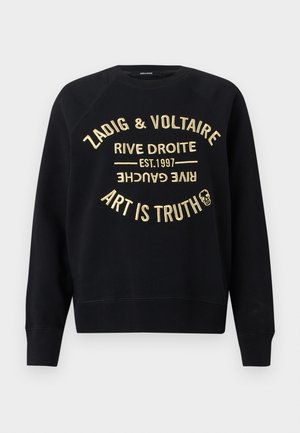 UPPER BLASON BRODE - Bluză de molton - noir